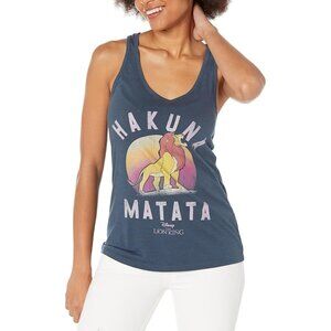 Disney Hakuna Matata Lion King Racerback Tank Top size small timone and pumba